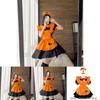 Magic Girl Role Play Dress With Pumpkin Theme For Halloween Party