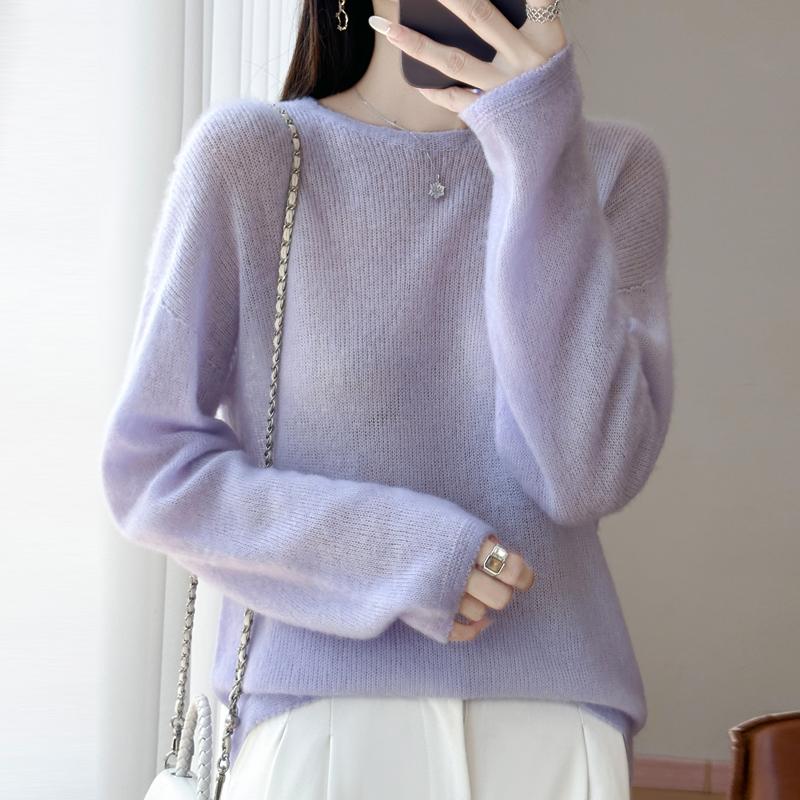 Pulover de cașmir pentru femei cașmir Qinghe 30% cașmir 70% lână toamnă și iarnă pulover cald și la modă