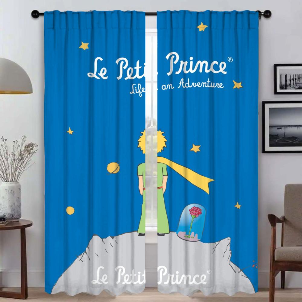 

Противомоскитные шторы Princekins для гостиной, шторы для домашнего интерьера, 2 штуки, разделительная оконная занавеска, украшение на Хэллоуин W50xH70cmx2pcs-CL