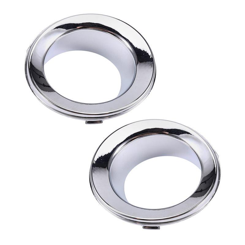 51117127941 51117127942 Car Front Fog Lights Frame Fog Lights Trim Ring For Mini R50 R52 R53 2002-2006 Silver