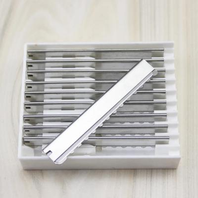 10 Pcs Safety Hair Shaving Blades Barber Stainless Steel Hairdressing Trimmer Thinning Cutting Blade Salon Hair Knife Blades