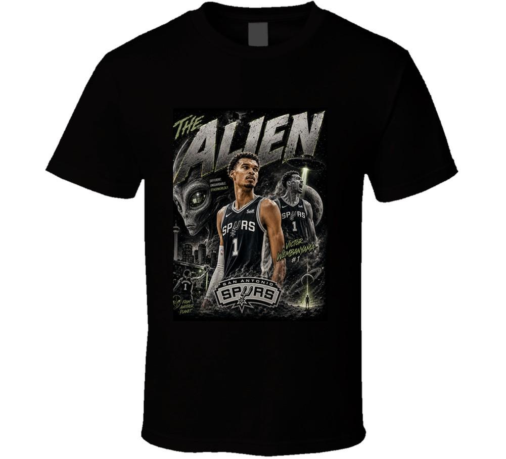 Victor Wembanyama Alien T Shirt S разноцветный