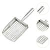 Sand Scoop Handheld Comfortable Handle Digging Sieve Sand Sifter Shovel Metal for Metal Detecting Beach Underwater Seaside Clams