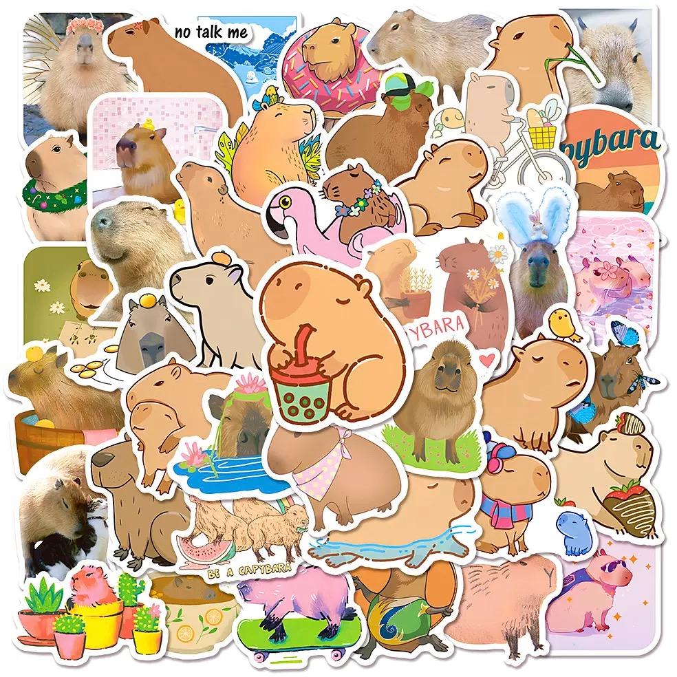 10/50/100pcs Mixed Adorable Humorous Zoo Wild Animals Stickers Aesthetic Designed For Children Toy DIY Skateboard Laptop Phone Car Decals Sticker