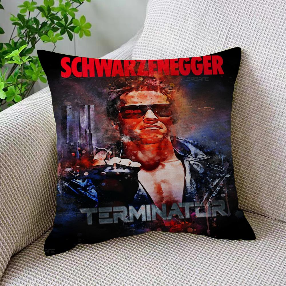 Classic Movie The Terminator Decorative Room Aesthetics Pillow Case Home Decor Bedroom Sofa Bed Couch Pillow Cover 45X45
