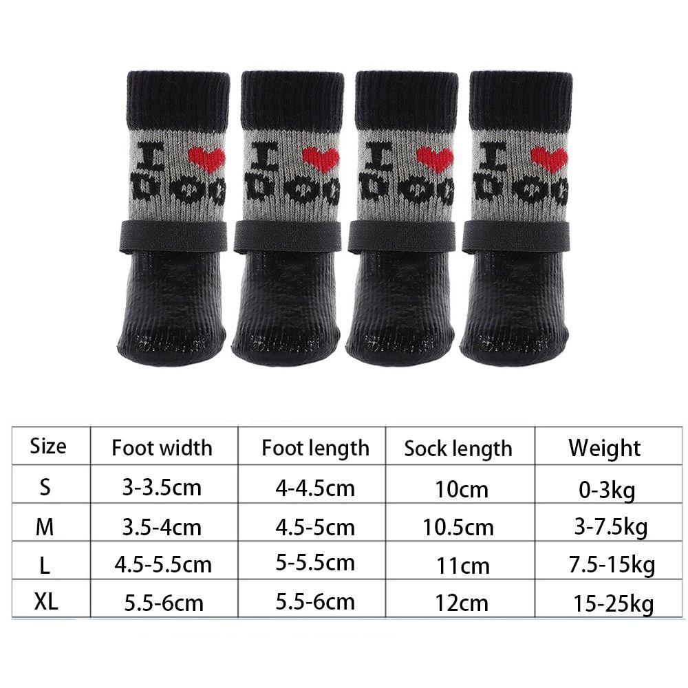 Cute Waterproof Dog Shoes Warm Soft Sole Puppy Boots Anti-Slip Adjustable Dog Foot Covers for Small Dog Chihuahua