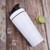Protein Powder Shaker Bottle 500/750ml Leak Proof Water Bottle for Gym Fitness Sport Whey Shakes Cup with Scale Stainless Steel