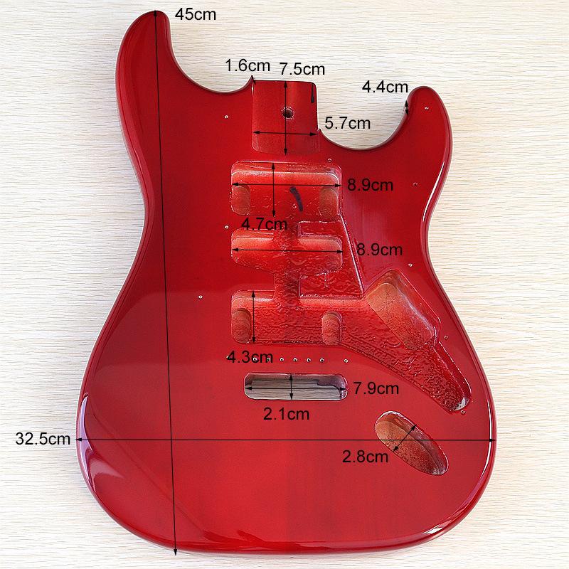 For electric guitar body sunset color