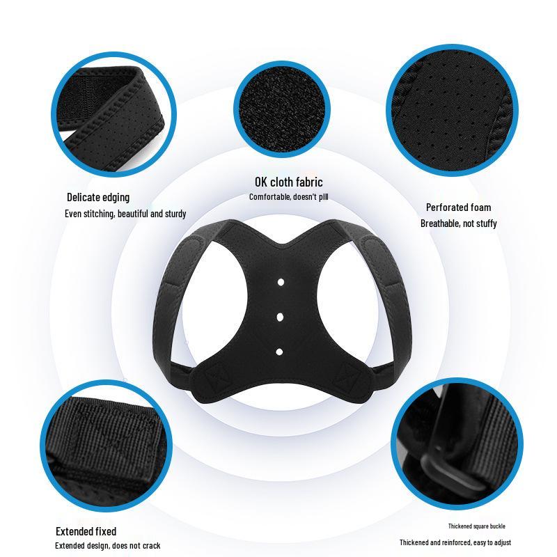 Unisex Adjustable Breathable Posture Corrector for Hunchback Support