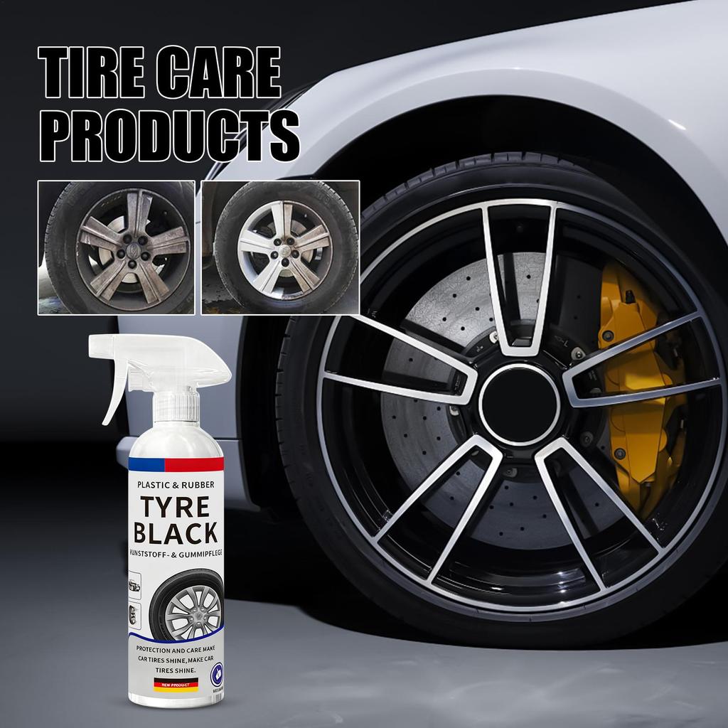 Tire Shine Spray Vehicle Tyre Cleaning Product Automotive Tyre Restorer Spray for Trucks Sedans RVs SUVs Auto Enthusiasts Fleet