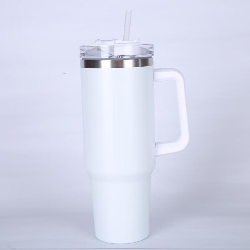Shangqi 40oz Stainless Steel Insulated Tumbler with Straw and Handle