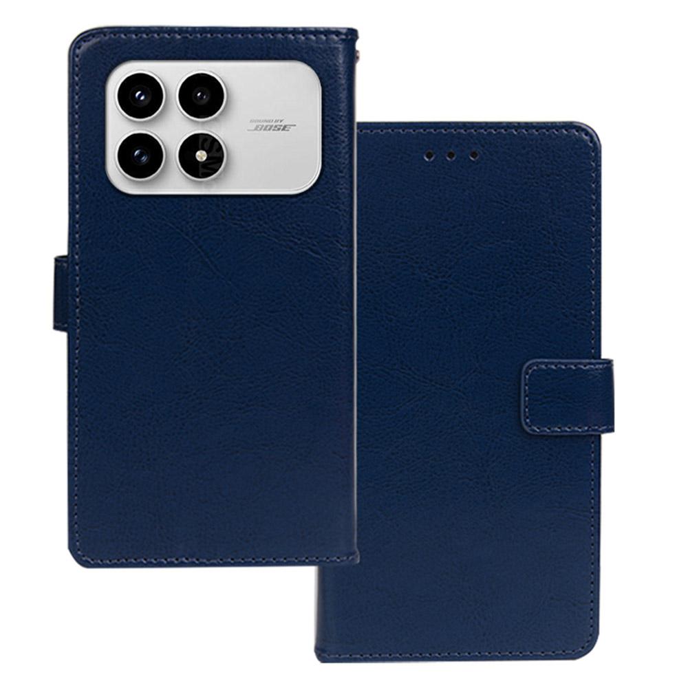 IDEWEI For Xiaomi Redmi K90 5G/Poco F8 Pro Case Wallet Leather Phone Cover Crazy Horse Texture