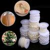 5yards/roll ABS Imitation Pearl Half Round Pearls Chain 4-10mm Cotton Thread Beads Chain For Wedding Party Christmas Decoration