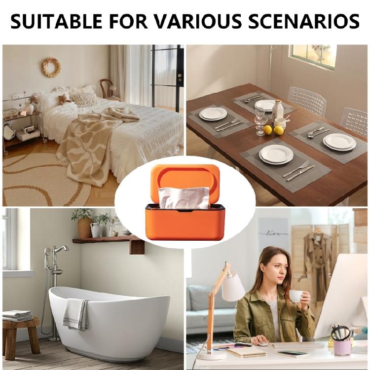 Rechteckiger Papierhandtuchständer Taschentuchspender mit Deckel Modische Serviettenaufbewahrungsbox Papierbehälter für Zuhause