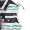 Callaway Border Pattern Golf No Sleeve Polo Shirt M White Women Used
