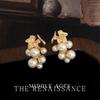 Light Grape Pearl Fringed Earrings French Niche Commuter Earrings