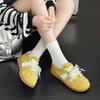 Leather German training shoes women's spring and summer new lace-up fashion casual shoes breathable flat-bottomed sports casual board shoes
