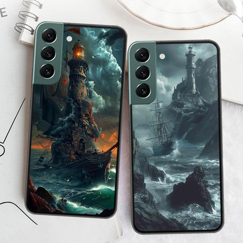 Lighthouse Phone Case For Samsung Galaxy S22 S25 Ultra S21 S10 Plus S26 Edge S20 S23 S24 FE Cover Silicone Soft TPU Clear Sh