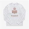 ISabelle Marant TS0005fa A1n10e Whrg Klowia Clovia Linen Women S Long Sleeve Tee