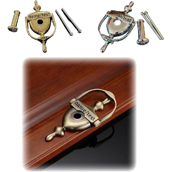 Personalized Door Knocker, Custom Solid Brass Door Knocker with Text/Name, Vintage Door Knocker, Unique and Unusual Door Knocker, Ideal Gift for A