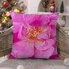 Beautiful Flowers Bulgarian RoseS Pillow Case Comfort Sofa Bed Silky Elegant Invisible Zipper Decorative Cushion Cover