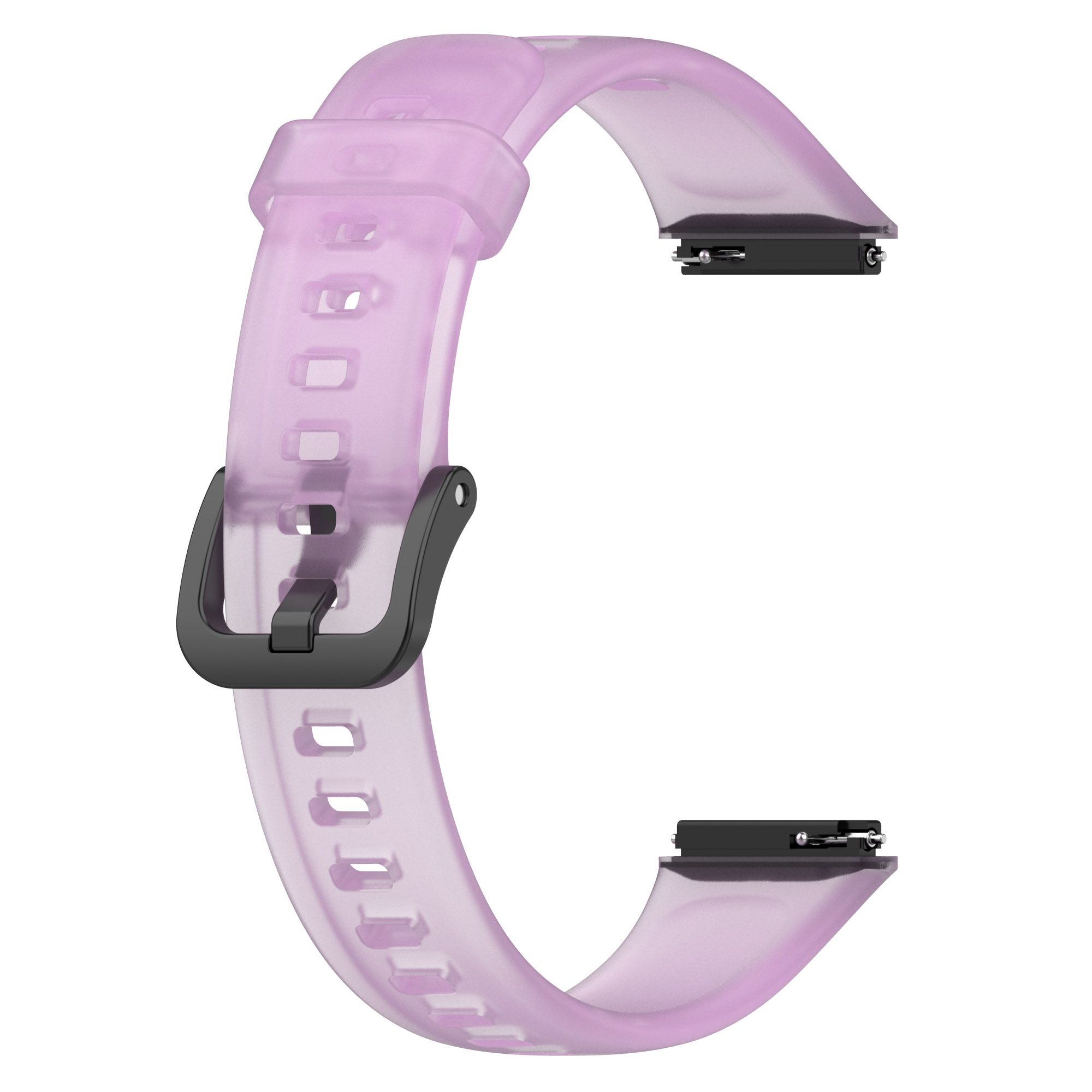

Clear Wristband Bracelet Transparent Replacement Silicone Strap фіолетовий