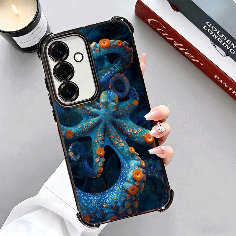 Ocean Octopus Marine Life Soft Phone Case For Samsung A17 A27 A07 A37 A57 A16 A56 A15 A55 A14 A54 A13 A53 A26 A36 A25 A35 A24 A3