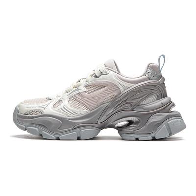 Li Ning Project Cici Trendy Dikke Zool Mode Schokabsorptie Antislip Slijtvast Ondersteuning Verhoogde Hoogte Lage Top Casual Schoenen AGCU262-3