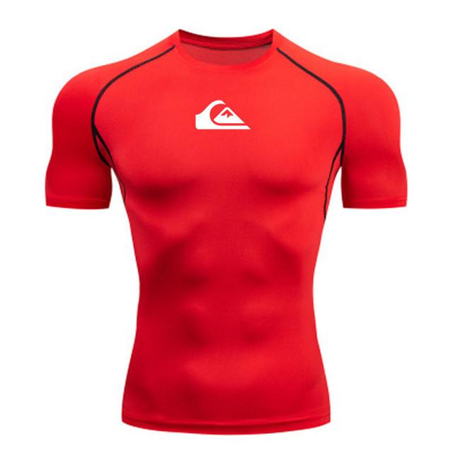 QUIKSILVER Surf Suit Short Sleeve Quick-Drying Jellyfish Suit Outdoor Sports Sunscreen Wetsuit Men s Swimming Top XS