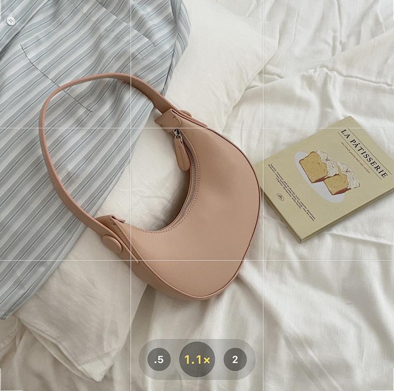 Women S Bagssummer Newest Underarm Bags Solid Color Simple Versatile Shoulder Bags Crescent Bags Women S Handbags