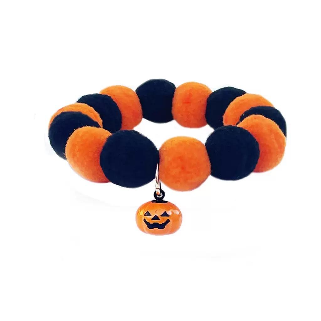 

Halloween Pet Collar Hairball Elastic Dog Scarf Funny Pumpkin Decorative Cat Collar xs (neck circumference 15-20cm)