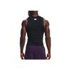 Under Armour HeatGear Compression Contrast Logo Sports Tank Top Men Tops Black 1368352-001