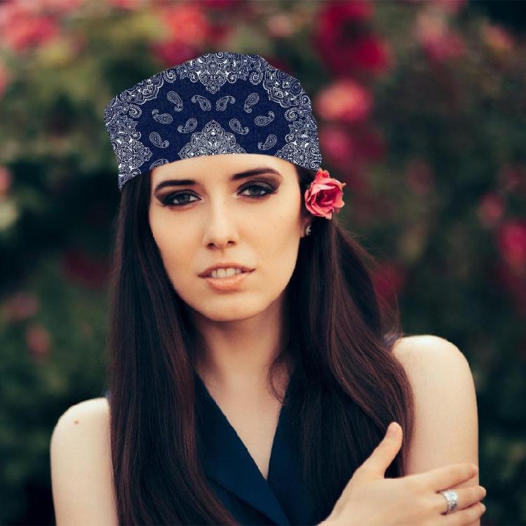 Sophisticated Unisex Headscarf Simple Street Head Scarf Elegant Fashion Unisex Fashion Accessory