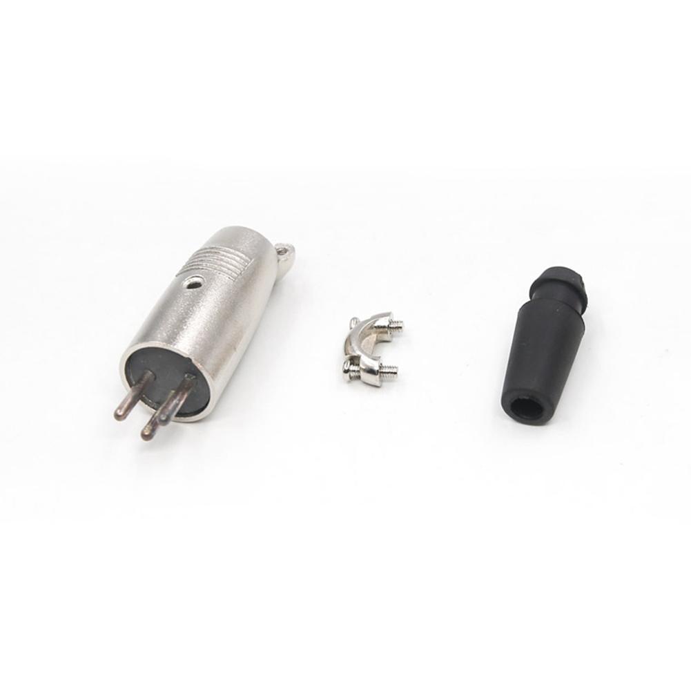 P676 3 Pin Male Plug Head Microphone Cable Mixer Plug