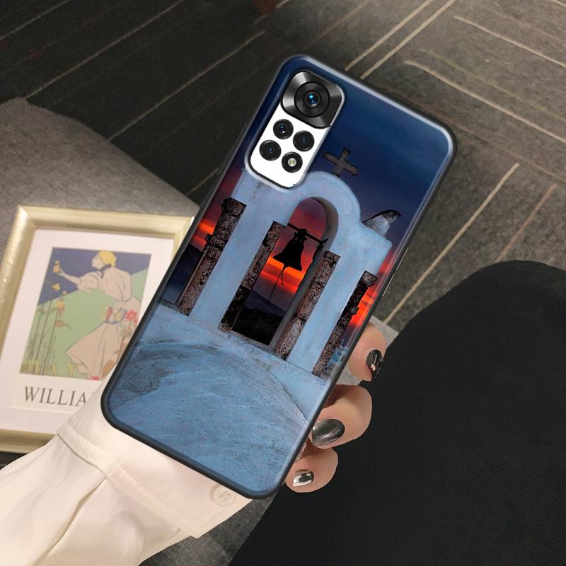 Oia Santorini Greece Funda For Xiaomi Redmi Note 13 14 Pro 9 10 11 12 Pro 10S 11S 12S Redmi 13C 10C 12C 14C Case