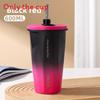 Letter Fashion Printed Stainless Steel Insulated Cup With Straw Office For