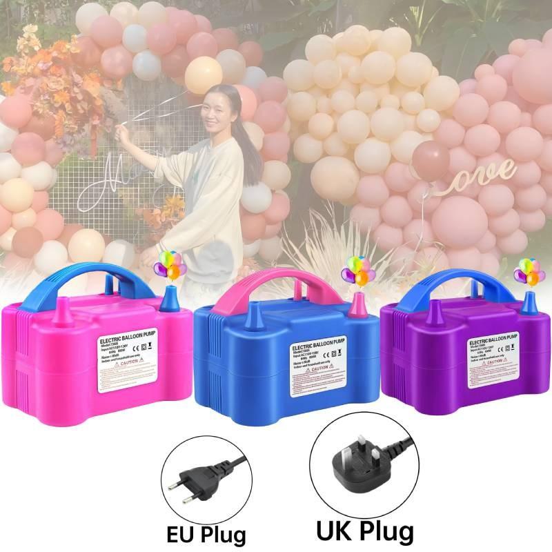 Electric Balloon Inflator Pumps Dual Nozzle Partys Air Blower Supplies Xmas