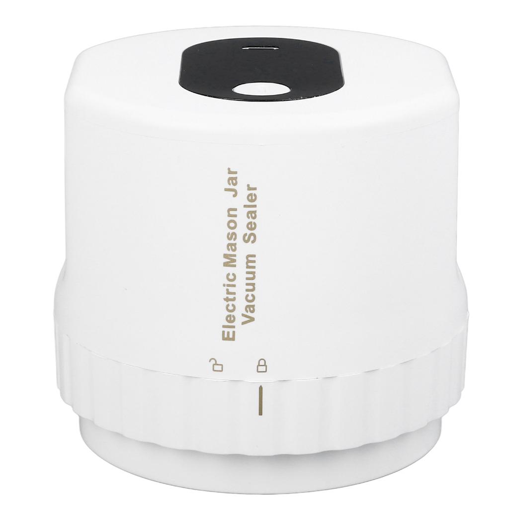 Elektrisk krukkevakuumforseglersett Automatisk USB-oppladbar Konserveringsglass Vakuumforseglingsmaskin med