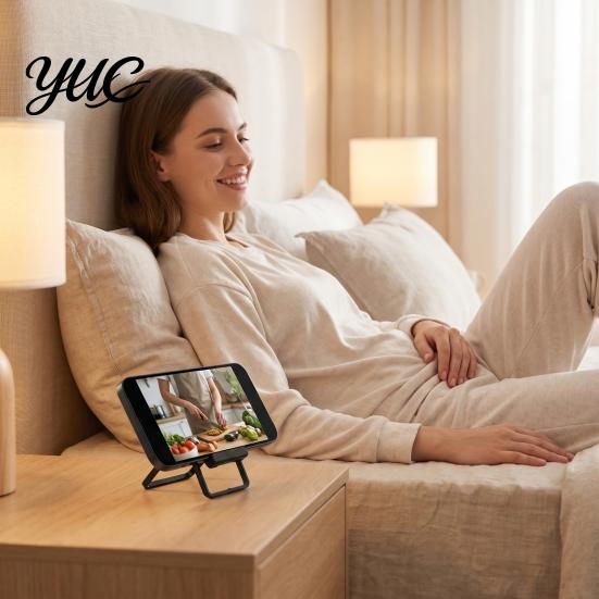 Decorative Desktop Phone Accessory 3D Printed Folding Chair Stand, Mini Creative Lightweight Holder for Watching Videos Cell Mount, Portable