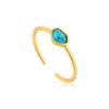ANIA HAIE Turquoise 925 Silver Adjustable Size Ring R014-01G