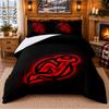 New Jersey Devils Muster Bettwäsche 3-teiliges Set Bettlaken und Kissenbezüge für Schlafzimmer