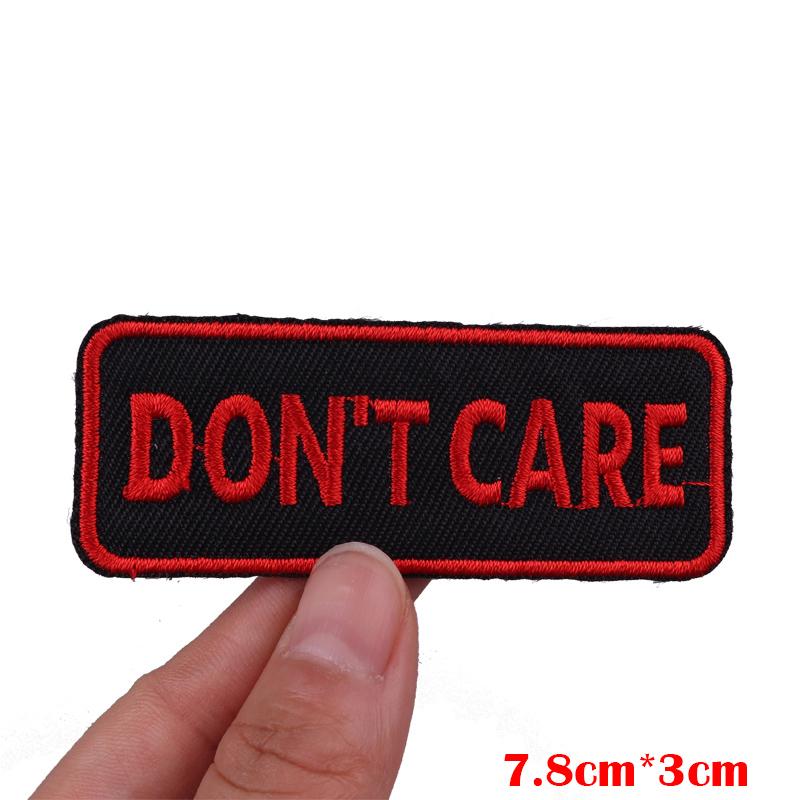 Hats Jeans Embridered DIY Letter Slogan Embroidery Sew Patch Iron On Patches For Clothing Thermoadhesive Patches Jackets DIY