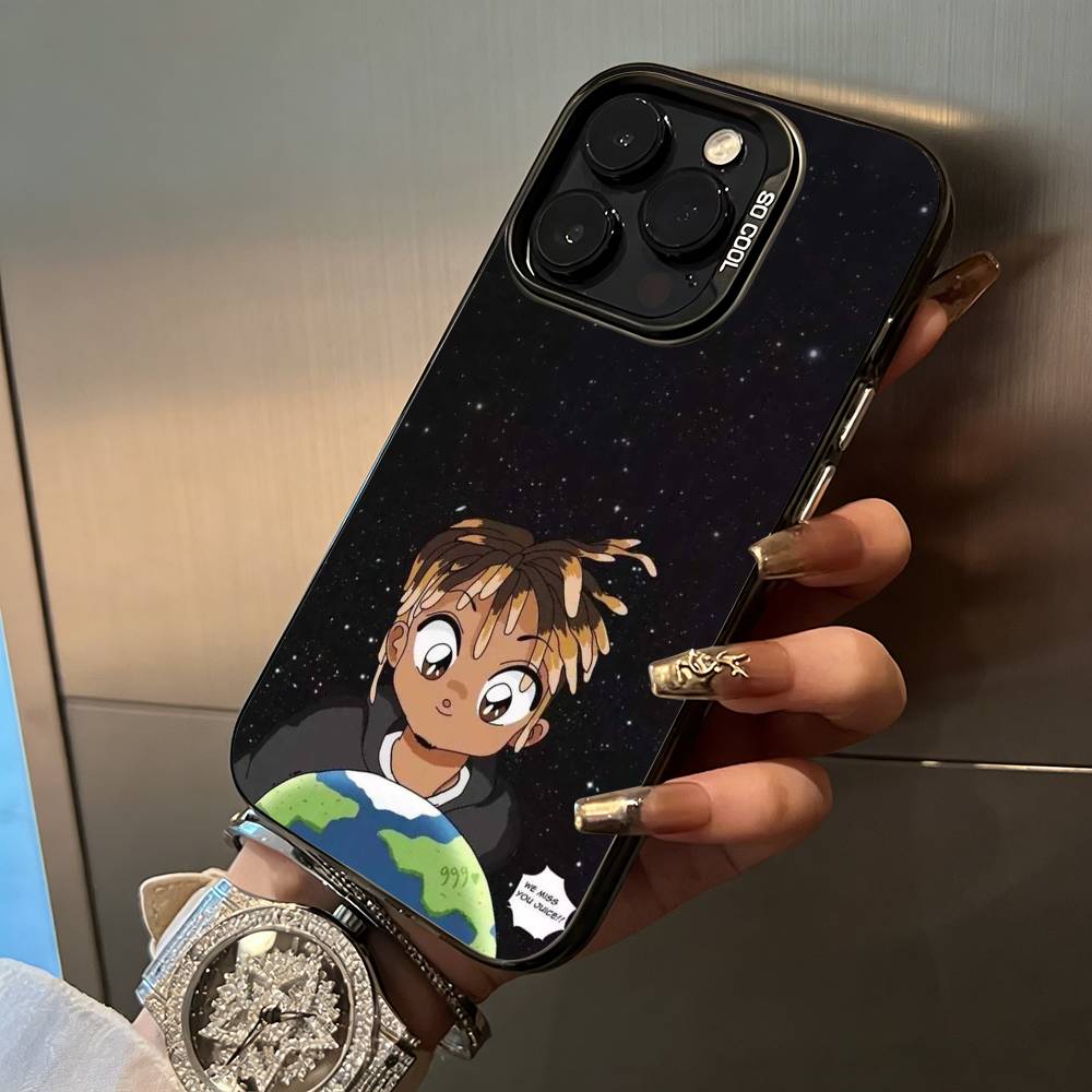 

Rapper Lil Uzi V-Vert For iPhone 17 16 15 14 13 12 11 Pro Max XS 17 Air Silicone Colored Silver Bumper Cover iPhone12