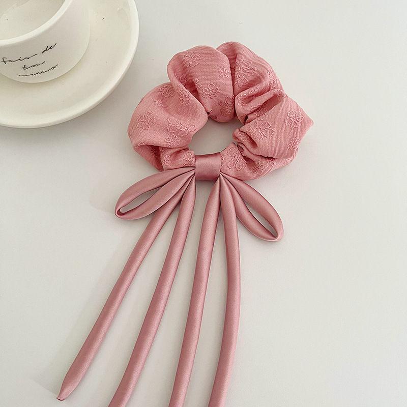 Pferdeschwanz-Gummi-Haarband, Haar-Accessoires, Band, Schleife, hochelastisches, plissiertes Haarseil