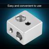 20x20x13mm Aluminium MK10 Extruder Hotend Heizblock M7 Gewinde Heatbreak für 3D Drucker
