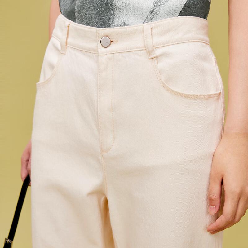 LESS 2024 Spring Straight-Leg Casual Jeans