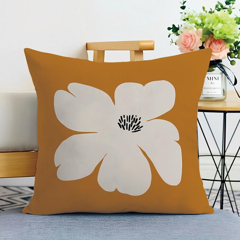 

Декоративная наволочка с цветочным принтом котенка для спальни, гостиной, квадратная подушка, наволочка 40x40cm