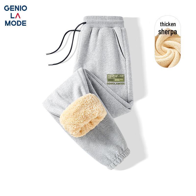 

GENIOLAMODE Men s Heavyweight Sherpa Lined Casual Pants XL