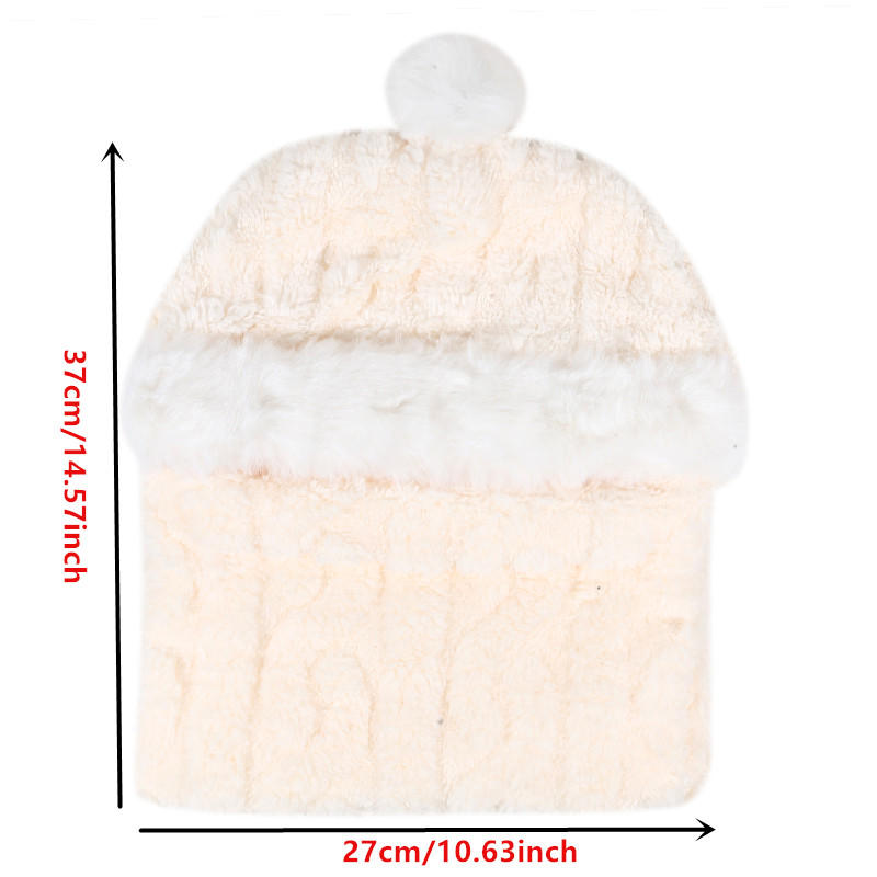 Winter Knitted Slouchy Scarf Cap for Women Fashion Windproof Cycling One Piece Beanie Neck Scarf Ski Snow Hats