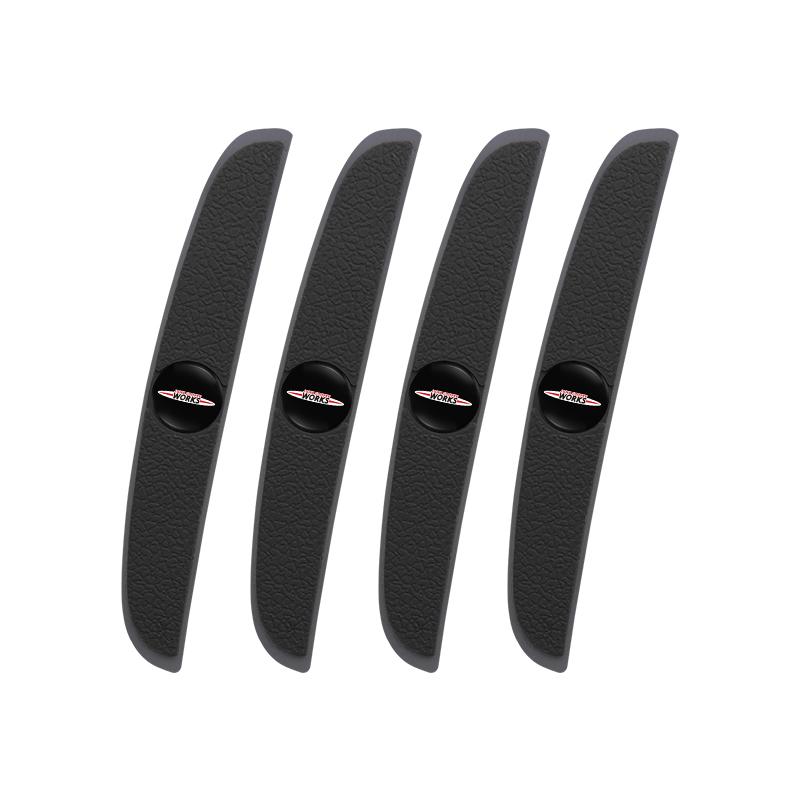 4Pcs Rubber Anti-collision Strip Car Door Scratch Protector Stickers For MINI JCW Cabrio Cooper Countryman Aceman Clubman Coupe Ulqch44